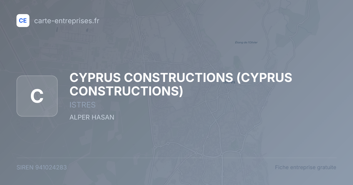 CYPRUS CONSTRUCTIONS — 941024283 — fiche entreprise