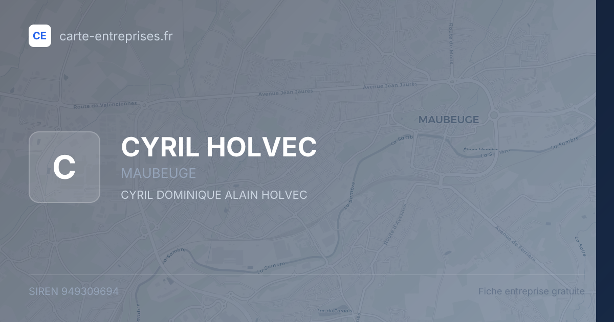 CYRIL HOLVEC — 949309694 — fiche entreprise