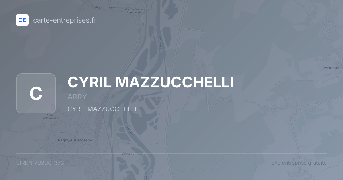 CYRIL MAZZUCCHELLI — 792901373 — fiche entreprise