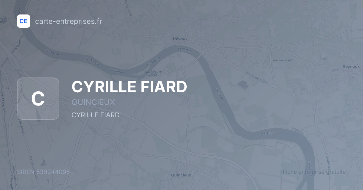 CYRILLE FIARD — 539244095 — fiche entreprise