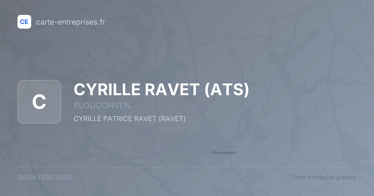 CYRILLE RAVET (ATS) — 750670028 — fiche entreprise