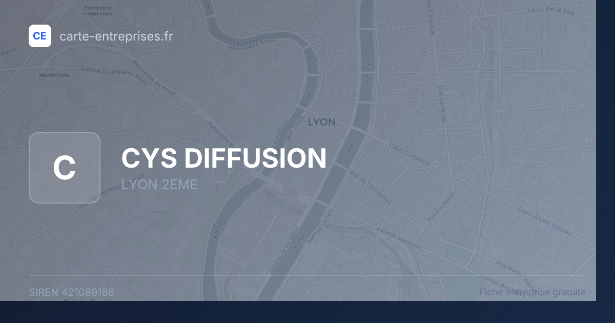CYS DIFFUSION — 421089186 — fiche entreprise