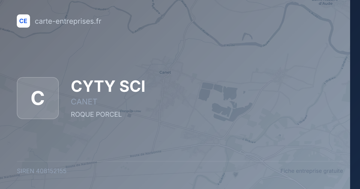 CYTY SCI — 408152155 — fiche entreprise