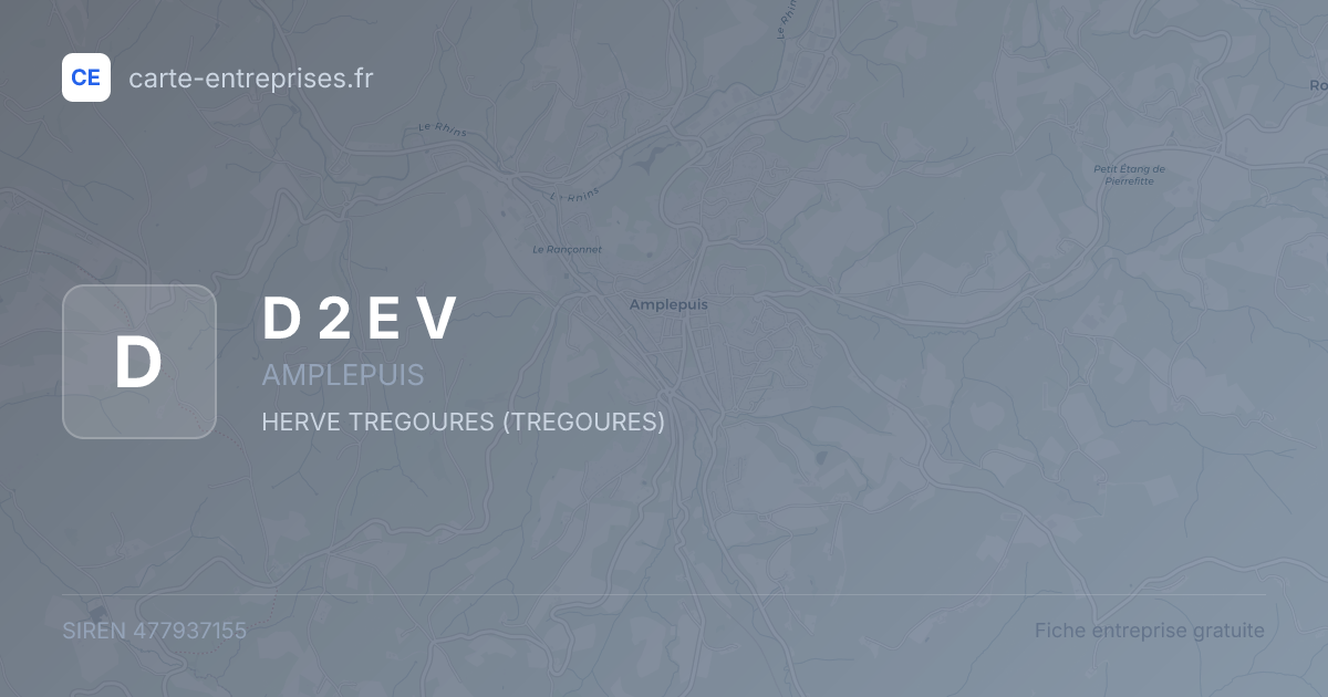 D 2 E V — 477937155 — fiche entreprise