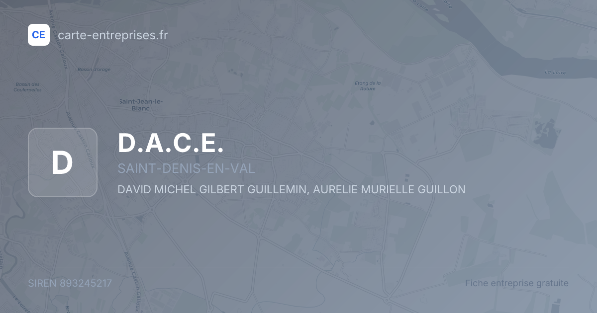 D.A.C.E. — 893245217 — fiche entreprise