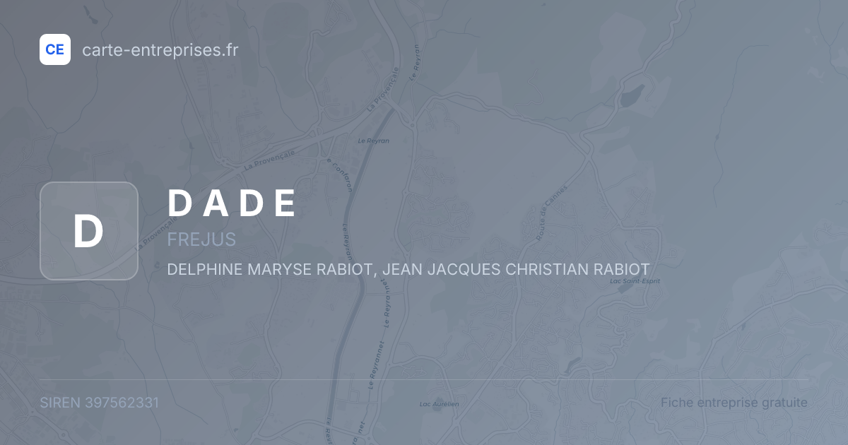 D A D E — 397562331 — fiche entreprise