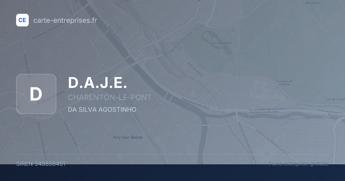 D.A.J.E. — 348856451 — fiche entreprise
