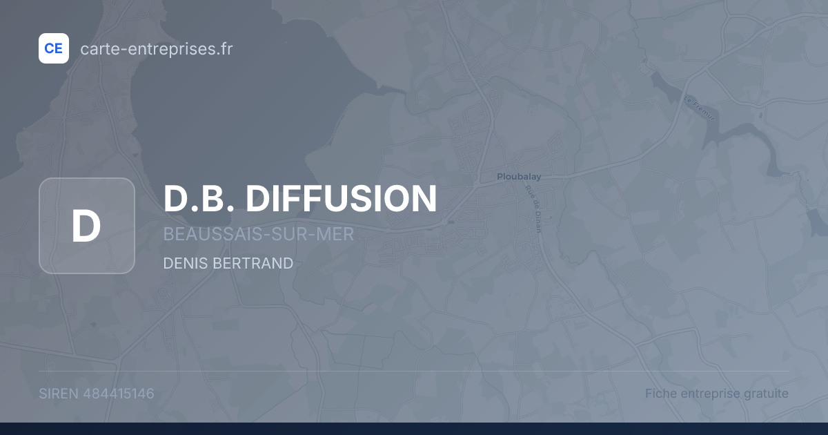 D.B. DIFFUSION — 484415146 — fiche entreprise