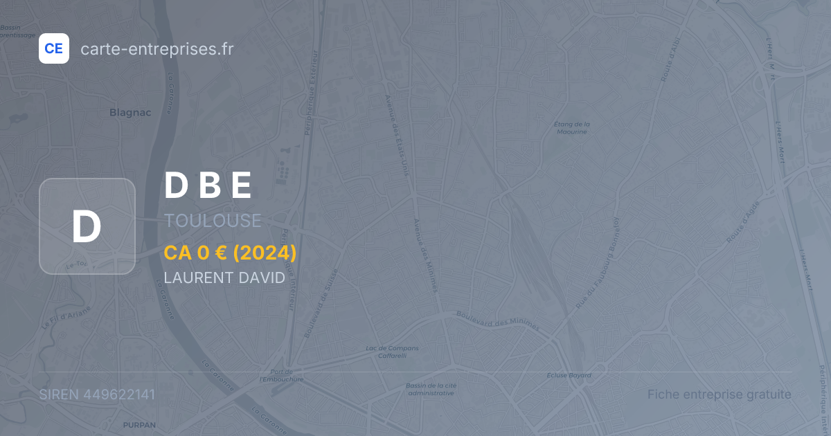 D B E — 449622141 — fiche entreprise