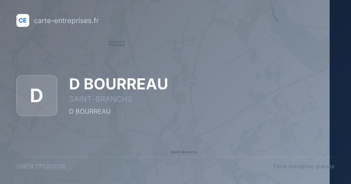 D BOURREAU — 775303126 — fiche entreprise