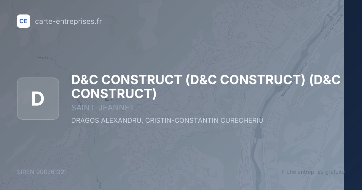 D&C CONSTRUCT (D&C CONSTRUCT) (D&C CONSTRUCT) — 900761321 — fiche entreprise