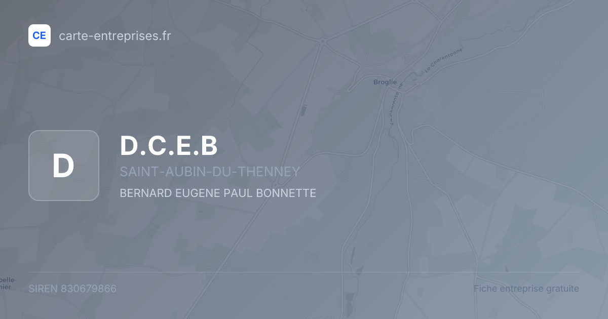 D.C.E.B — 830679866 — fiche entreprise