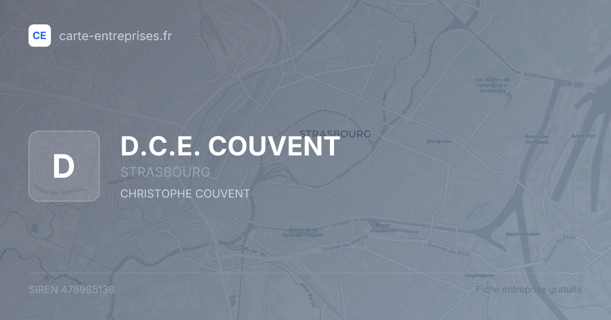 D.C.E. COUVENT — 478985138 — fiche entreprise