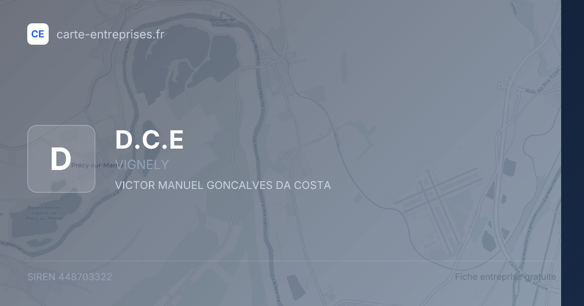 D.C.E — 448703322 — fiche entreprise