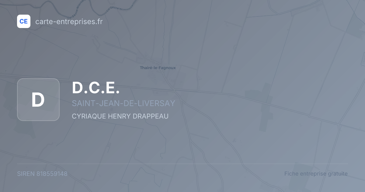 D.C.E. — 818559148 — fiche entreprise