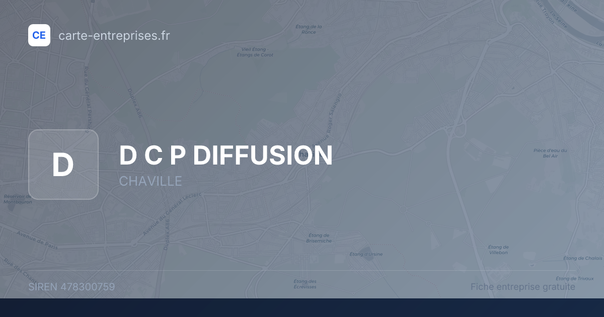 D C P DIFFUSION — 478300759 — fiche entreprise
