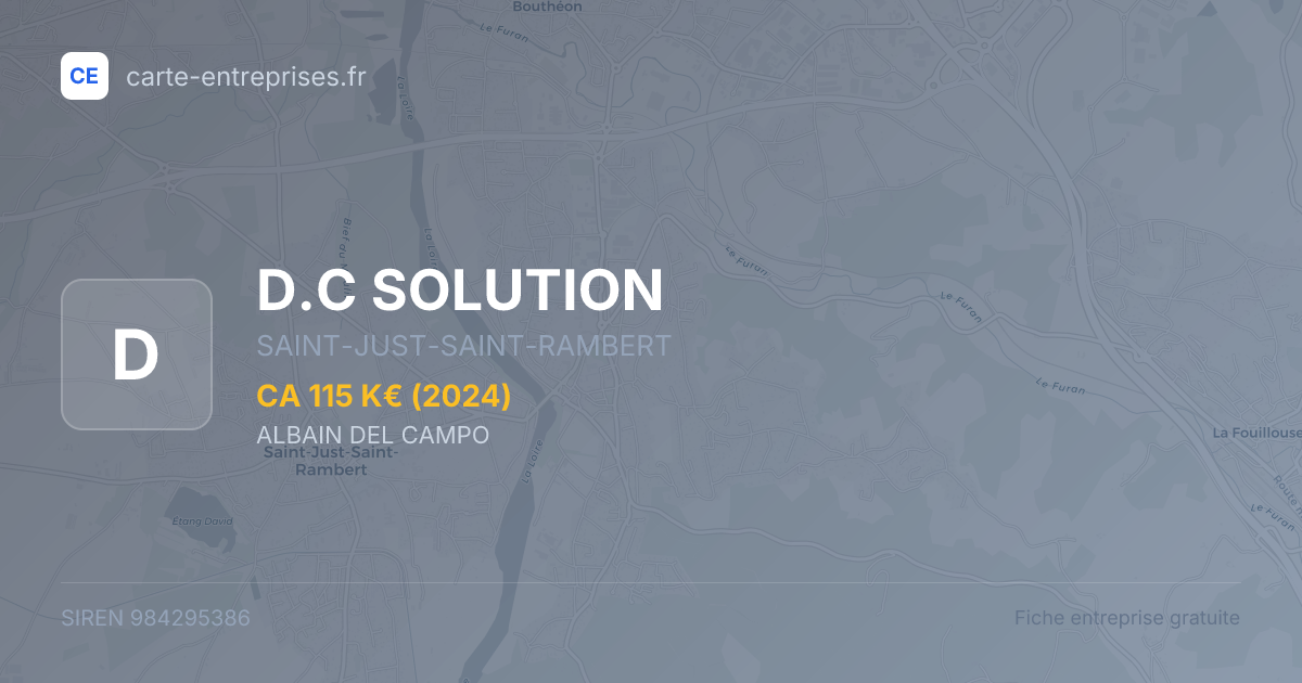 D.C SOLUTION — 984295386 — fiche entreprise