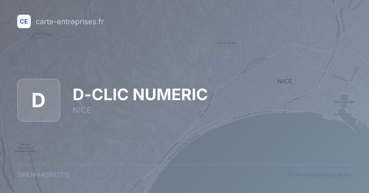D-CLIC NUMERIC — 440993715 — fiche entreprise