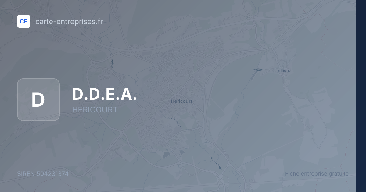 D.D.E.A. — 504231374 — fiche entreprise