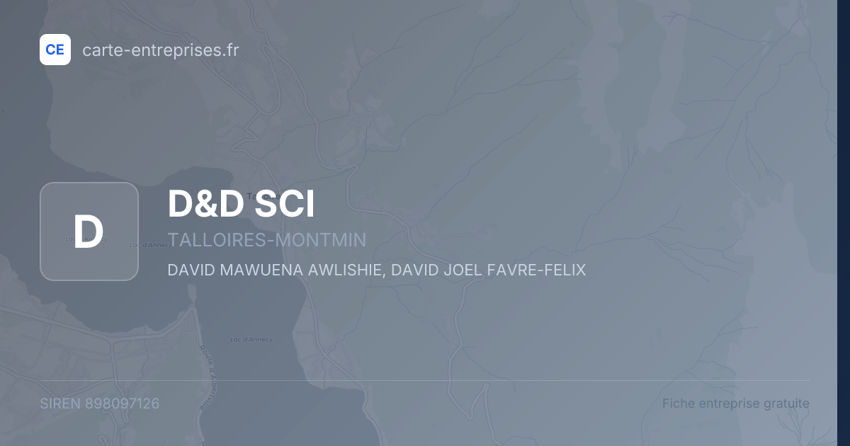 D&D SCI — 898097126 — fiche entreprise