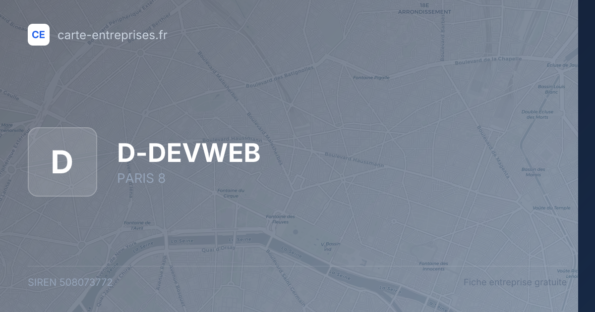 D-DEVWEB — 508073772 — fiche entreprise
