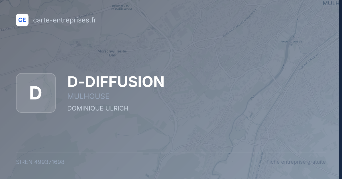 D-DIFFUSION — 499371698 — fiche entreprise
