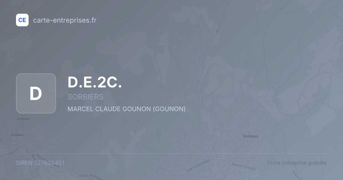 D.E.2C. — 527626451 — fiche entreprise