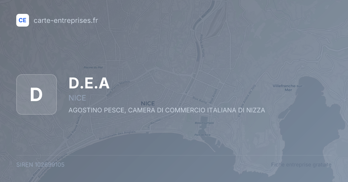 D.E.A — 102699105 — fiche entreprise