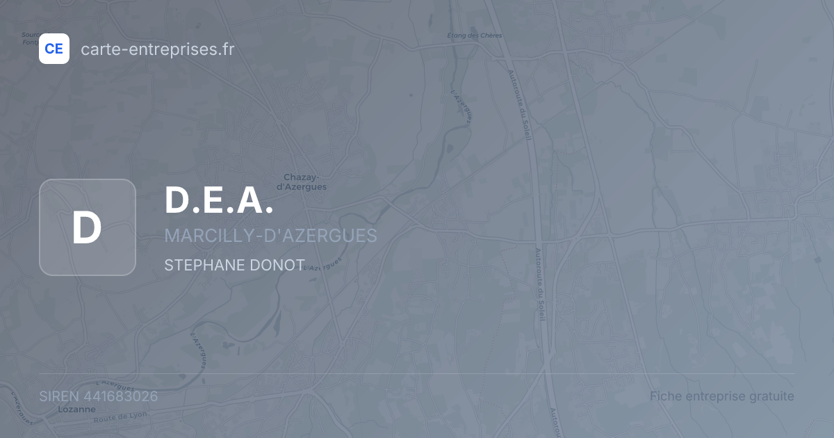 D.E.A. — 441683026 — fiche entreprise
