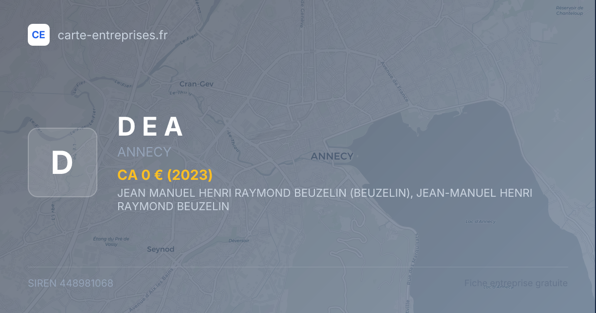 D E A — 448981068 — fiche entreprise