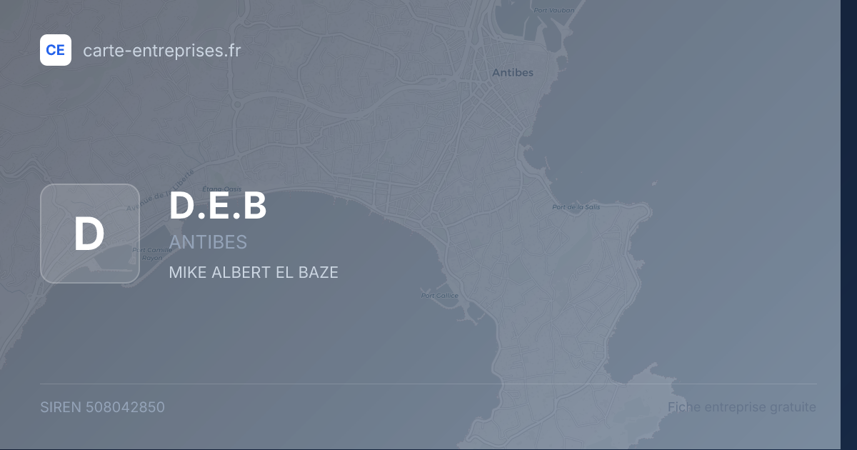 D.E.B — 508042850 — fiche entreprise