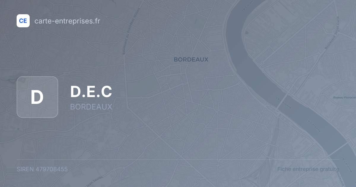 D.E.C — 479708455 — fiche entreprise