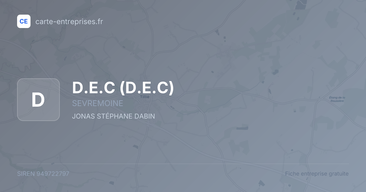 D.E.C — 949722797 — fiche entreprise