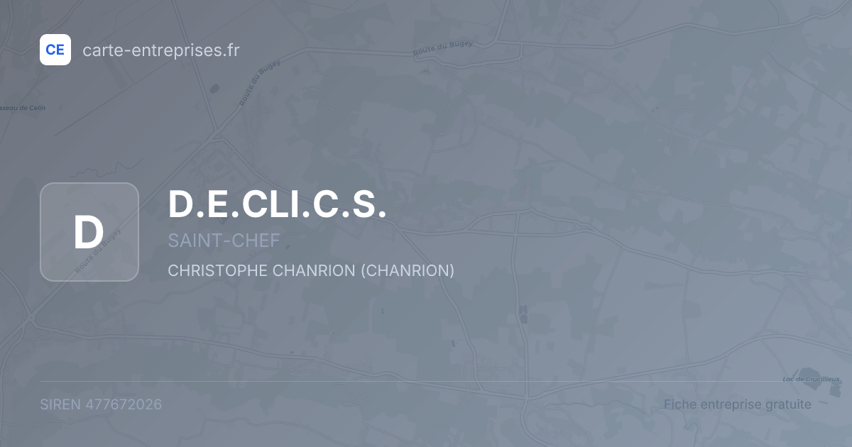 D.E.CLI.C.S. — 477672026 — fiche entreprise