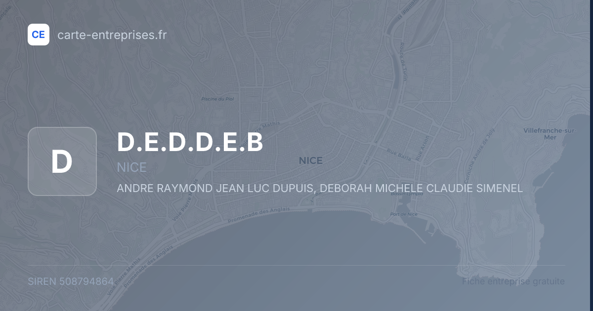 D.E.D.D.E.B — 508794864 — fiche entreprise