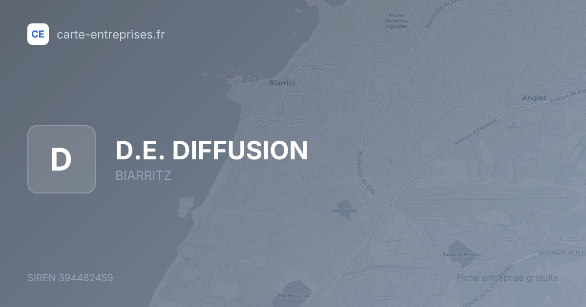 D.E. DIFFUSION — 394482459 — fiche entreprise