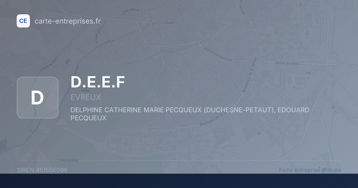 D.E.E.F — 451556096 — fiche entreprise