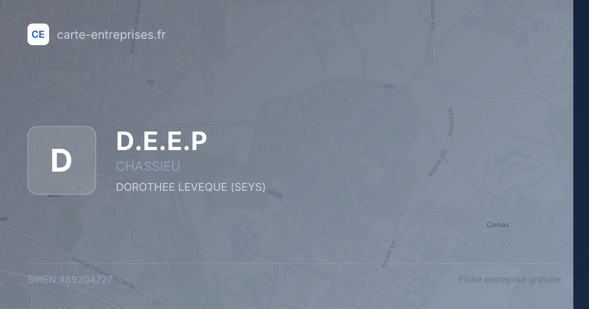 D.E.E.P — 489204727 — fiche entreprise