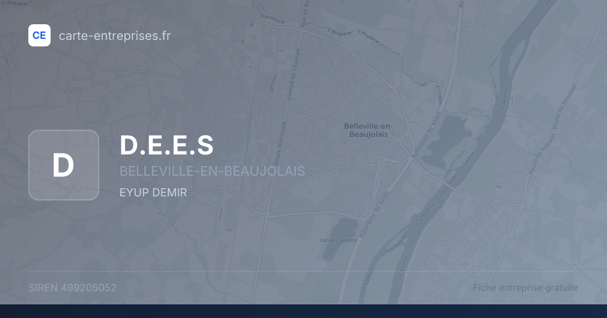 D.E.E.S — 499205052 — fiche entreprise