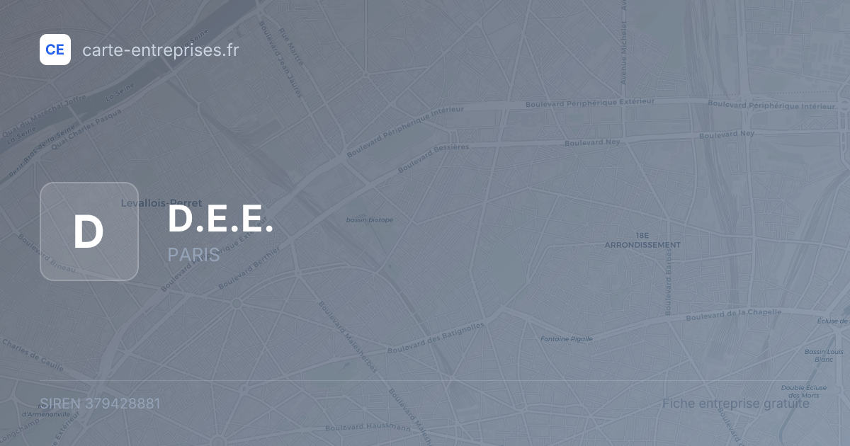 D.E.E. — 379428881 — fiche entreprise