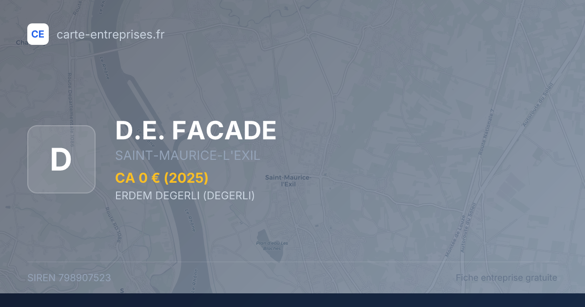 D.E. FACADE — 798907523 — fiche entreprise