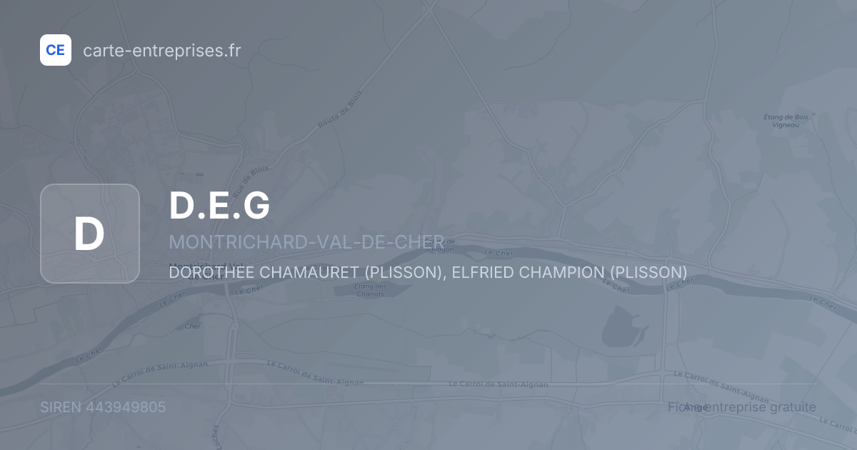 D.E.G — 443949805 — fiche entreprise