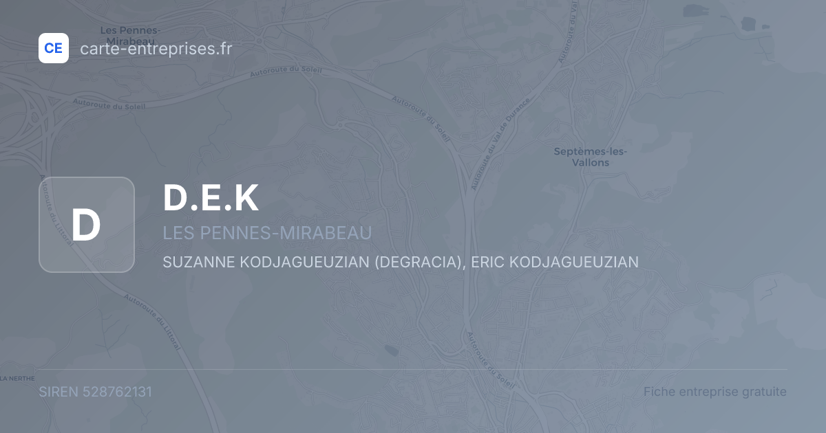 D.E.K — 528762131 — fiche entreprise