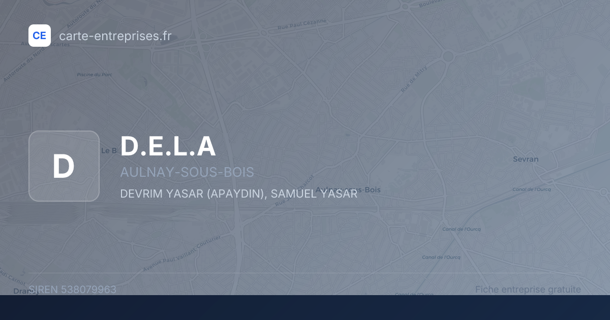 D.E.L.A — 538079963 — fiche entreprise