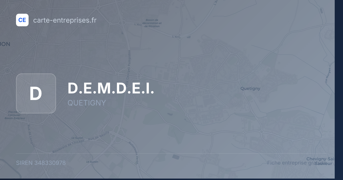 D.E.M.D.E.I. — 348330978 — fiche entreprise