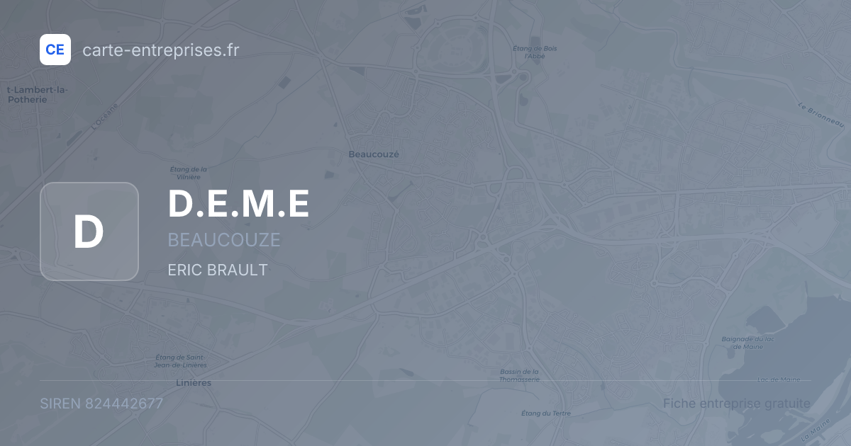 D.E.M.E — 824442677 — fiche entreprise