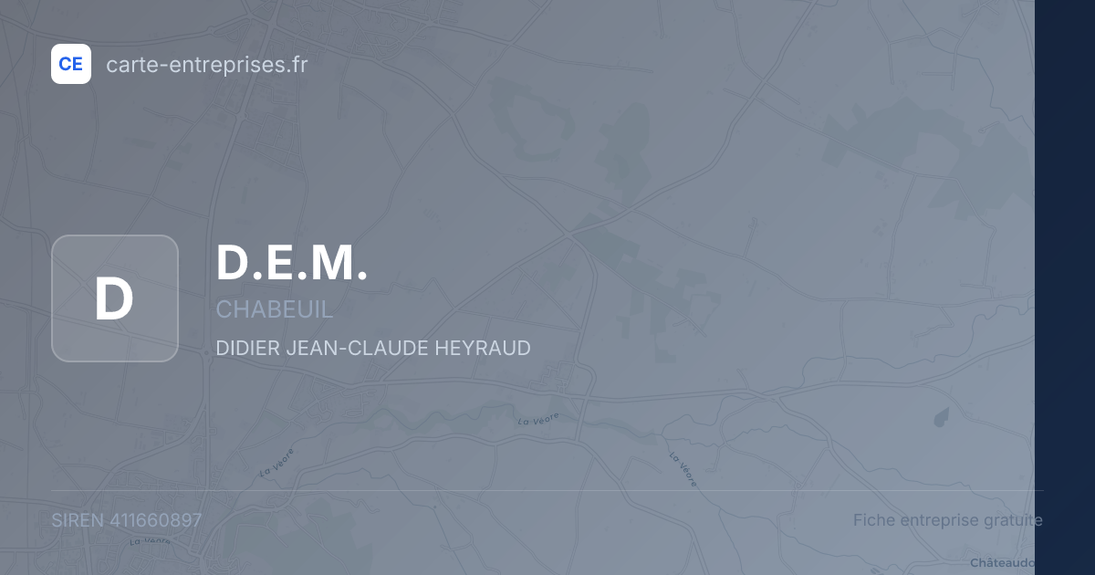 D.E.M. — 411660897 — fiche entreprise