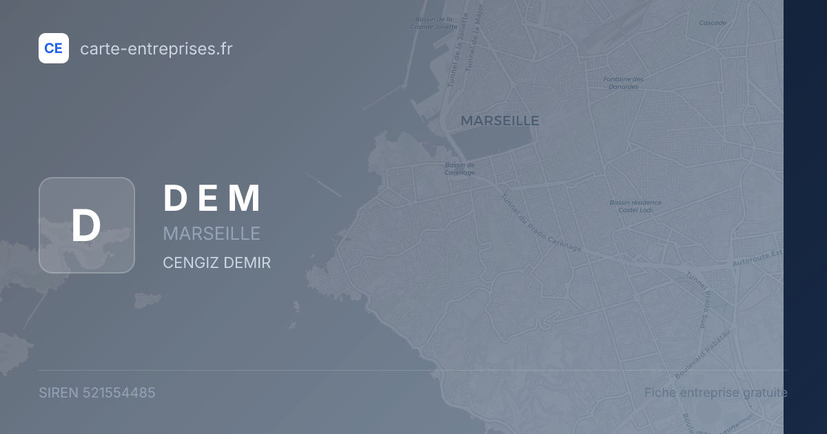 D E M — 521554485 — fiche entreprise