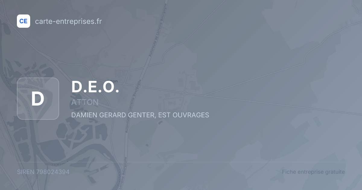 D.E.O. — 798024394 — fiche entreprise