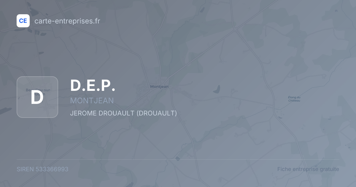 D.E.P. — 533366993 — fiche entreprise